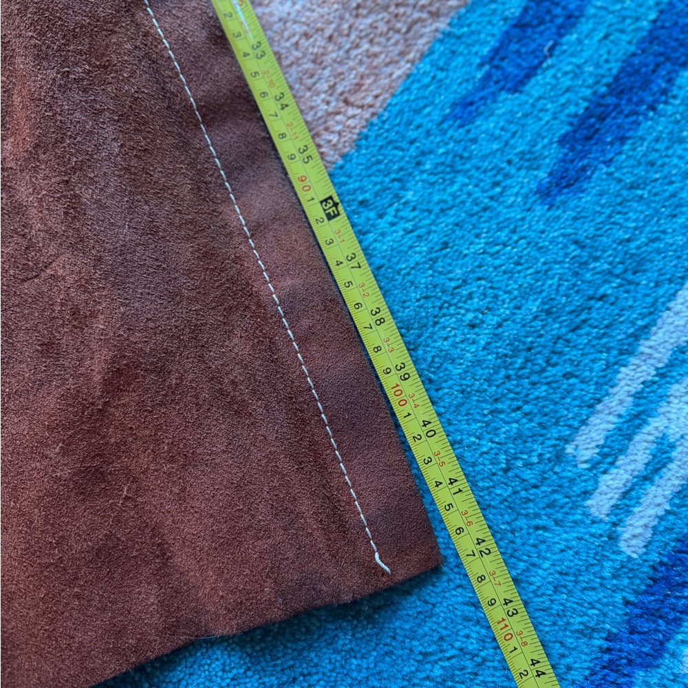 Vintage Latigo West Sleeveless Suede Duster Vest - Picture 9 of 10